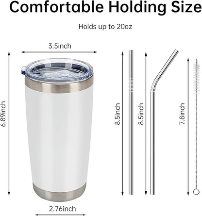 IEOVIEE 32 Pack 20oz Stainless Steel Insulated Bulk Tumblers - Image 3