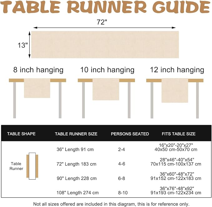 Boho Modern Geometric Dining Table Runner, Circle Abstract Art Burlap | Kitchen - Image 3