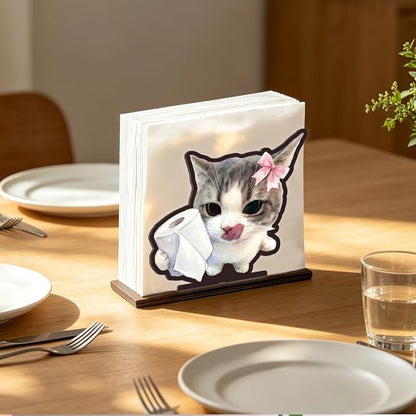 Funny Cat Napkin Holder for Table - Image 2