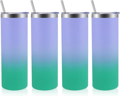 Volhoply 4 Pack Skinny Tumblers by LiveFully%EF%BC%8CDrinkFreely%E2%80%94KeepGoingwithVolhoply%EF%BC%81