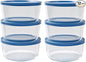 12-Piece Glass Food Storage Containers Set | 4-Cup, Leakproof | Microwave by DuraLiving