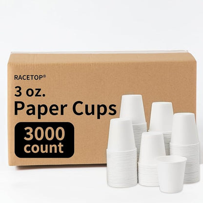 RACETOP 3000 Pack 3 oz Paper Cups by RACETOP