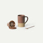 Mora Ceramics Tea Cup with Loose Leaf Infuser, Spoon and Lid 12 oz, Microwave by MORA
