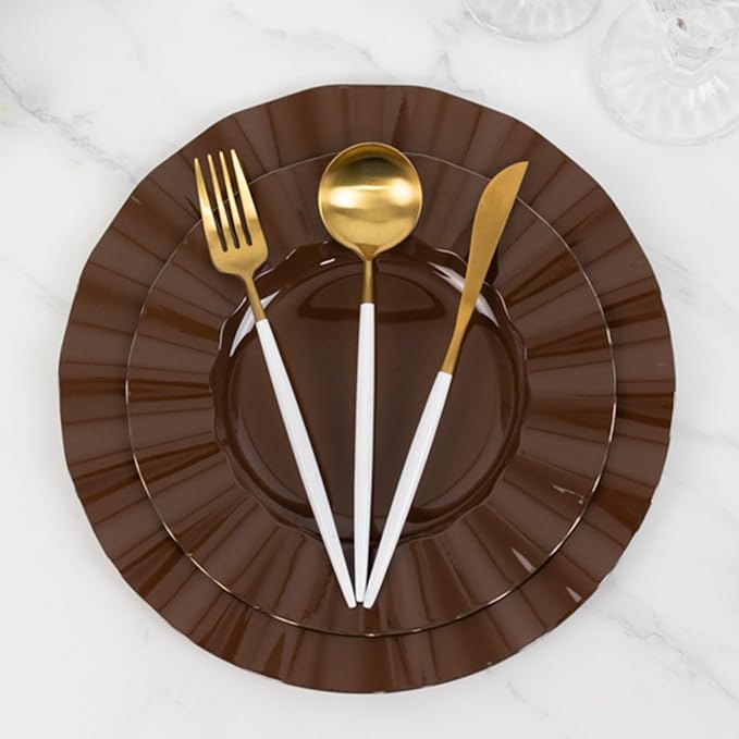 Efavormart 10 Pack Hard Plastic Dinner Plates - Image 8