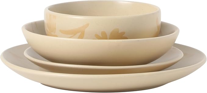 Gibson Home Admiral Hall Plates and Bowls Set, 16-Piece Floral Dinnerware Set - Image 10