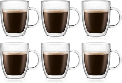 Bodum 10oz Bistro Double Wall Insulated Mug, High-Heat Borosilicate Glass by Bodum