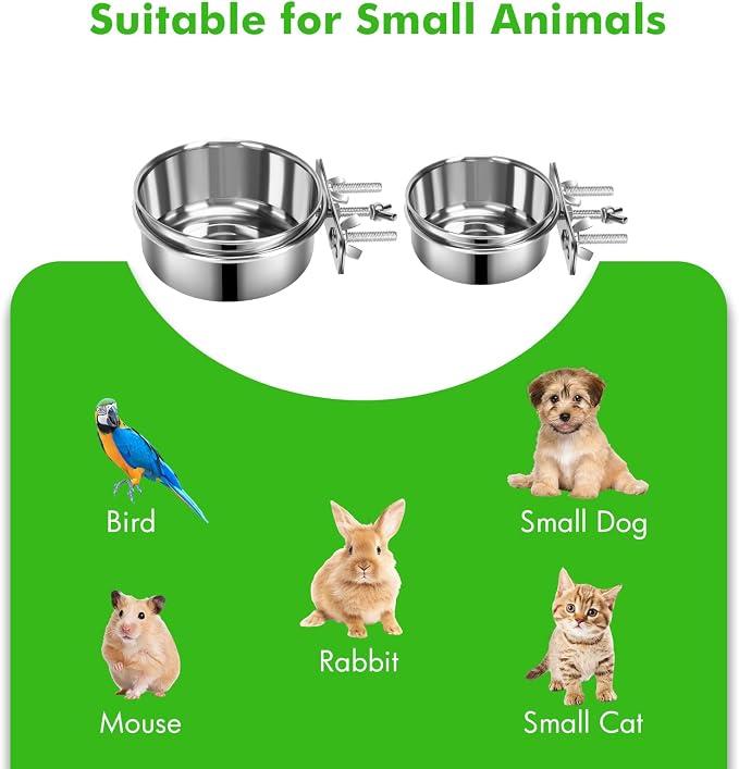 2 Pcs Small Dog Food Water Bowl - Image 6