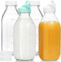 CUCUMI 4 Pack 32 Oz Glass Milk Bottle by CUCUMI