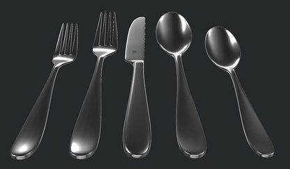 Silverware Set for 4 – 18/10 Stainless Steel Flatware, Mirror Finish, Dishwasher Safe, Heavy-Duty, Rust Resistant, Elegant Cutlery (20-Piece Set, Fidenza)