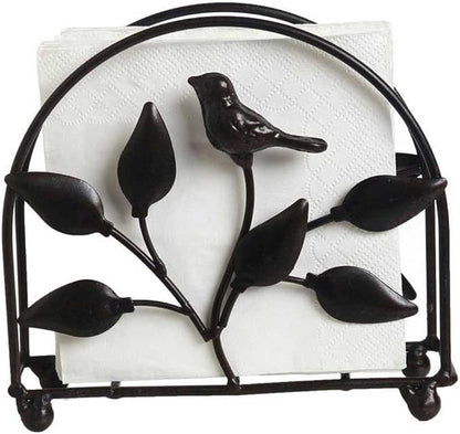 Cast Iron Bird & Tree Classic Napkin Holder/Tabletop Freestanding Tissue - Image 3
