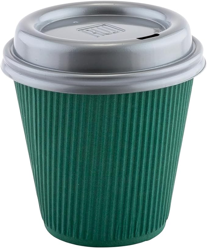 Restaurantware 8 Ounce Double Wall Disposable Coffee Cups, 500 Insulated Forest - Image 11