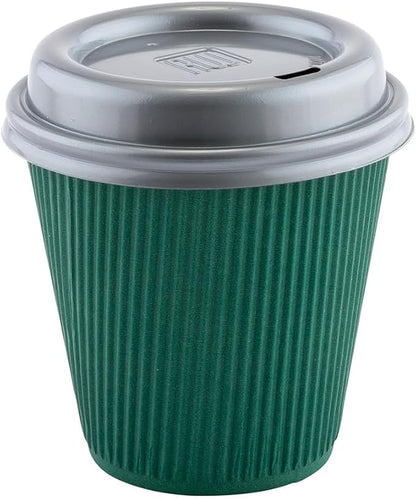 Restaurantware 8 Ounce Double Wall Disposable Coffee Cups, 500 Insulated Forest - Image 11
