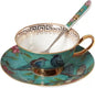 Bone China Cup& Saucer Set, 6.8oz- Birds& Trees by Eplze