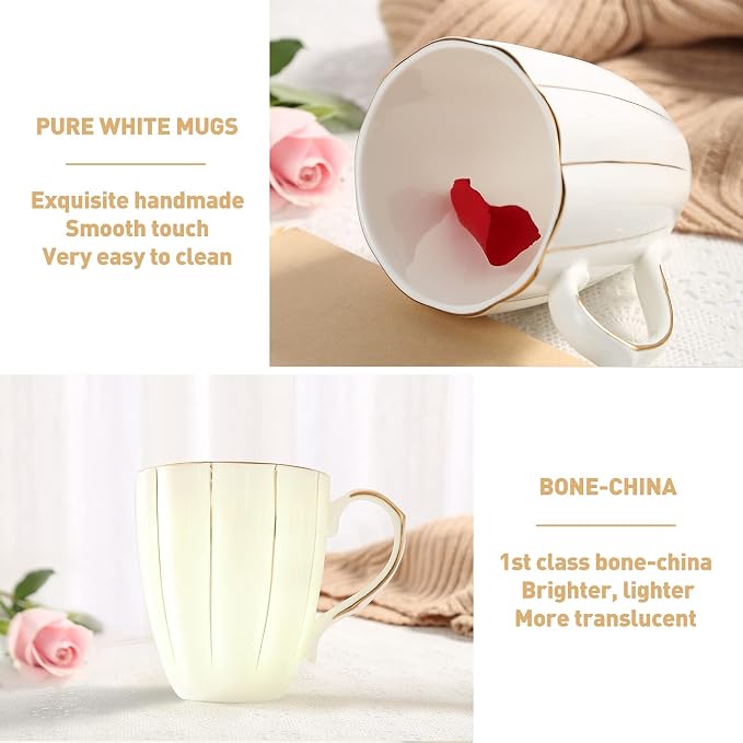 DUJUST Coffee Mug Set of 4, Luxury British Design - Image 4