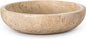 LemonRoad Travertine Decorative Bowl 7.8"x 2" Marble Round Stone Bowl for Entryway Key, Fruit, Kitchen Counter, Dining Table Centerpiece, Office Decor(Beige)