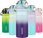BJPKPK 18 oz Water Bottle with Straw & Handle, Insulated Stainless Flask | Leak by BJPKPK