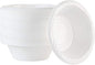 100 Count Disposable 5 ounce White Plastic Dessert Bowls
