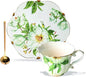 Vintage Floral Tea Cup and Saucer Set by Unknown