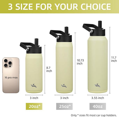 Konokyo 20 oz Insulated Stainless Steel Water Bottle - Image 5