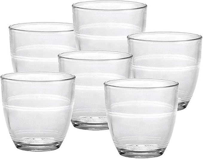 Duralex Made In France Gigogne Glass Tumbler Drinking Glasses, 3.13 ounce by DuralexMadeInFrance