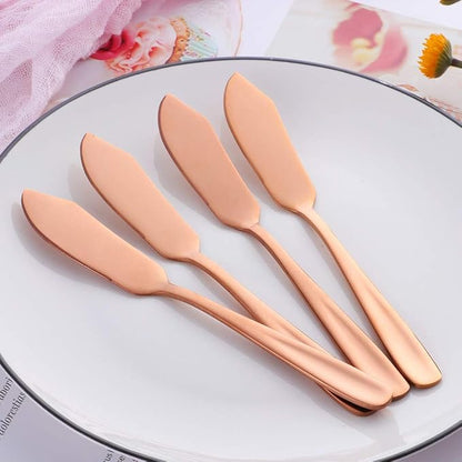 Buyer Star Cheese Butter Knife, Stainless Steel 18/10 6" Mini Desert Knives - Image 2