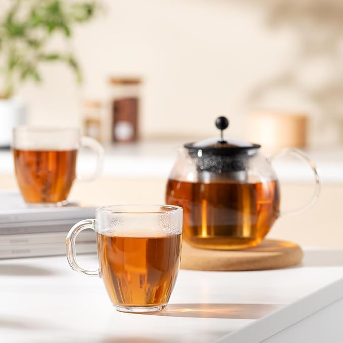 Bodum 12oz Bistro Coffee Mug Single-Wall Tempered Glass, 8 Pack - Image 5