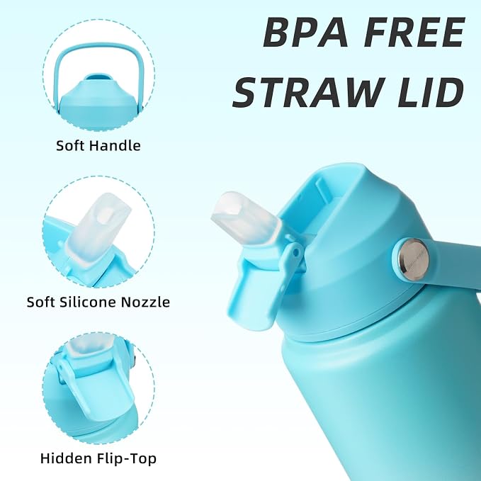 BJPKPK 24oz Insulated Water Bottle, Stainless Steel Bottle - Image 2