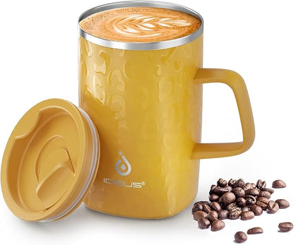 Ideus 16 oz Insulated Stainless Steel Coffee Mug by IDEUS
