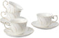 Agyiuns tea cups and saucers ceramic coffee mug 6oz by Agyiuns