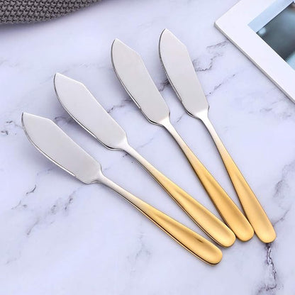Buyer Star Cheese Butter Knife, Stainless Steel 18/10 6" Mini Desert Knives - Image 6