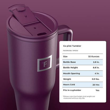 IRON °FLASK 32 oz Co-Pilot Insulated Travel Mug | Insulated Travel Mug - Image 9