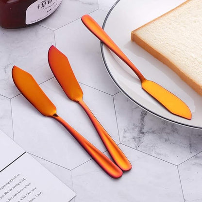 Buyer Star Cheese Butter Knife, Stainless Steel 18/10 6" Mini Desert Knives - Image 3