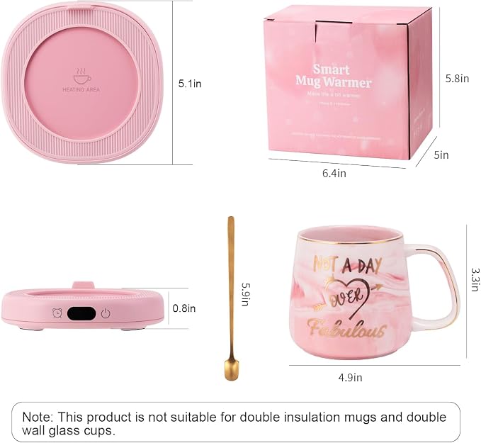 Coffee Mug Warmer & Not A Day Mug Set, Coffee Cup Warmer - Image 8