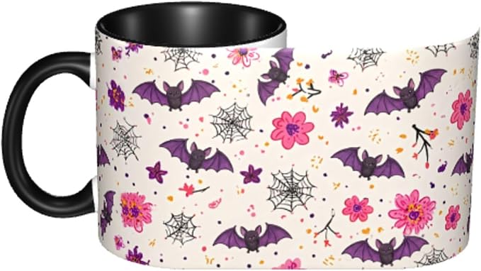 FyLybois Bat Coffee Mug 11 Ounce Mugs Ceramic Tea Cup Drinking Water Cups | - Image 4