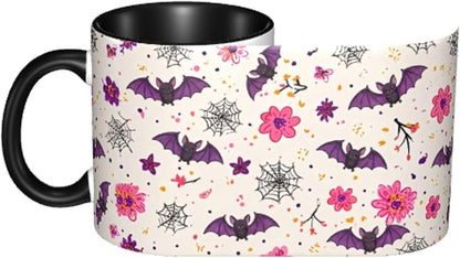 FyLybois Bat Coffee Mug 11 Ounce Mugs Ceramic Tea Cup Drinking Water Cups | - Image 4