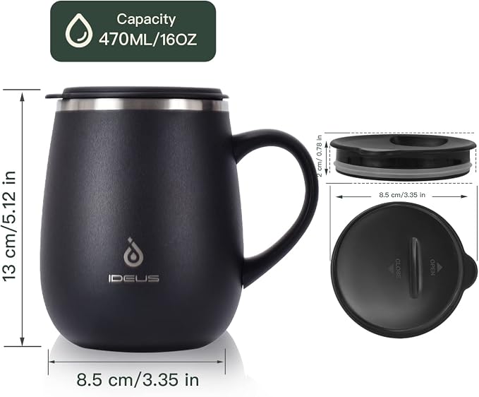 Ideus 16 oz Insulated Coffee Mug - Image 3
