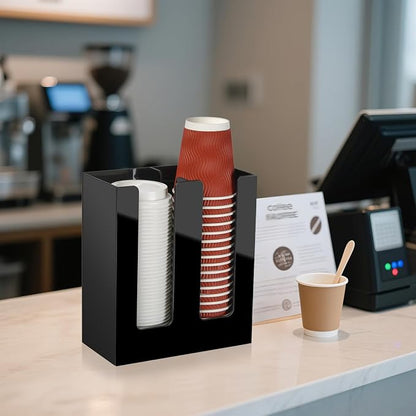 Coffee Cup Holder, Cup and Lid Organizer fits 5 to 16 oz Disposable Cups | - Image 7