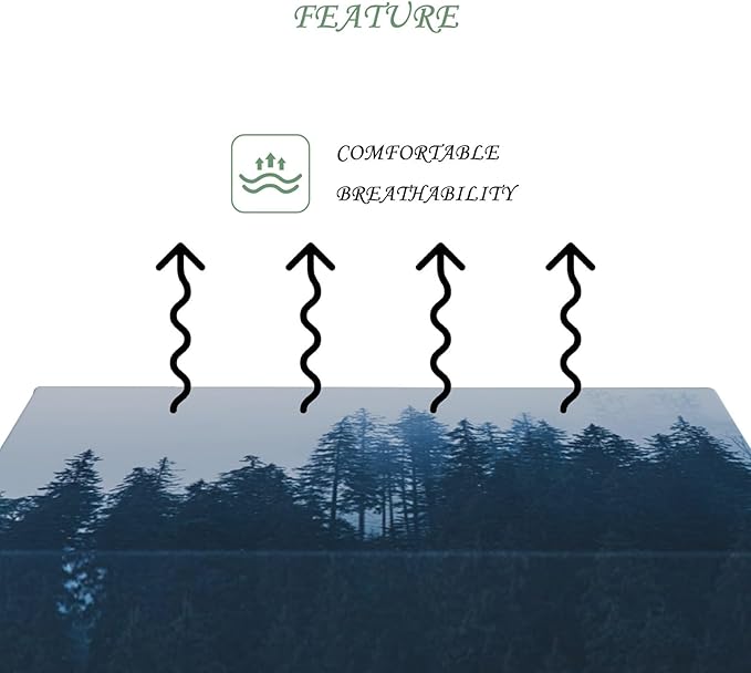 60x120 Inch Nature Rectangular Tablecloth Tall Tree Forest Table Cloth Waterproof Durable Table Cover for Holiday Picnic Outdoor BBQ Decor