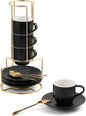 Lareina 3-Ounce Espresso Cups Set of 4, Small Stackable Coffee Cups by Lareina