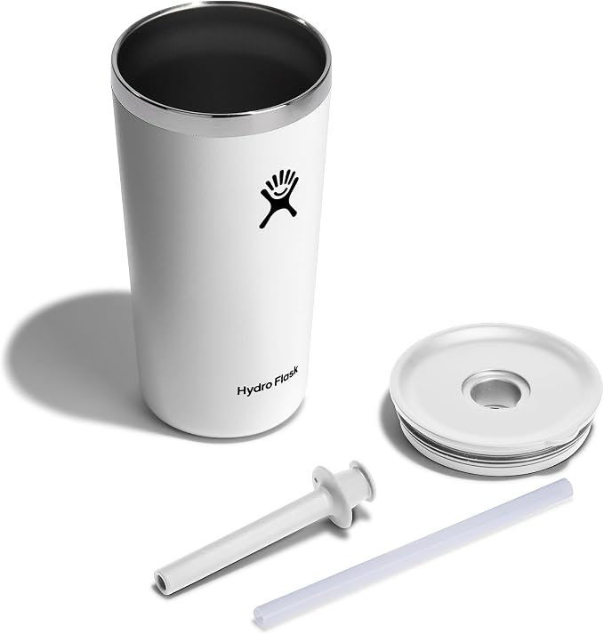 20 OZ All Around Tumbler Straw LID White - Image 4