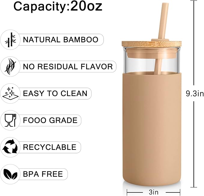 Tronco 20 oz Glass Tumbler - Image 2