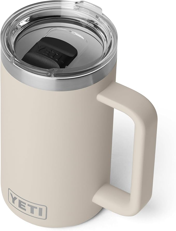 YETI Rambler 24 oz Ceramic Lined Stackable Mug 2.0, Vacuum Insulated, Stainless - Image 2
