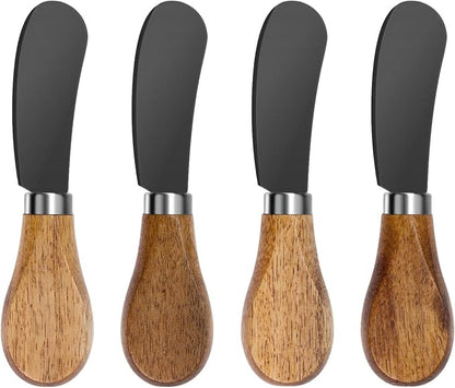 Cheese Spreader Knives Set of 4, Stainless Steel by MLURCU