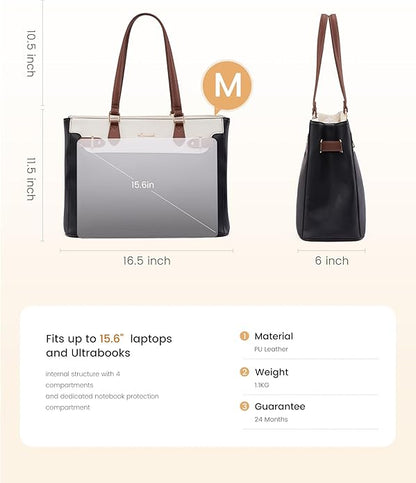LOVEVOOK Laptop Tote Bag for Women Work, Teacher Tote Bag - Image 4
