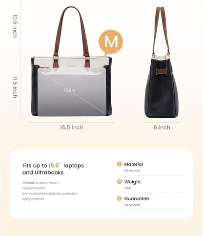 LOVEVOOK Laptop Tote Bag for Women Work, Teacher Tote Bag - Image 4