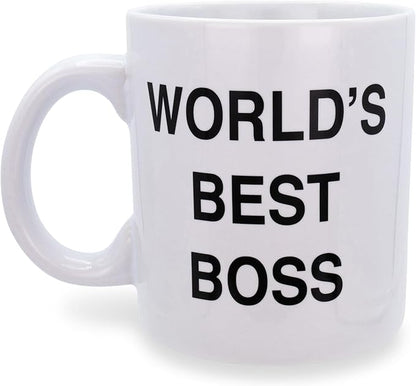 Toynk The Office Dunder Mifflin World's Best Boss Ceramic Mug | Coffee Cup - Image 2