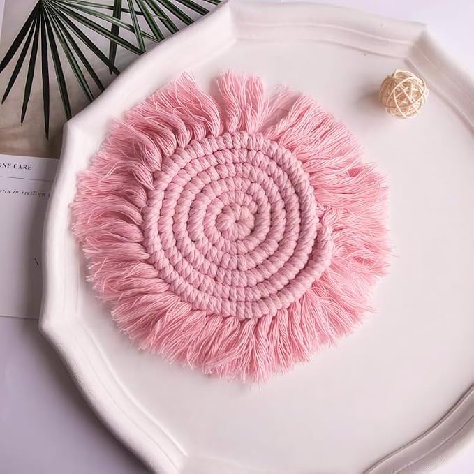 Boho Coasters Set of 2, Cute & Absorbent Drink Coasters - Image 2