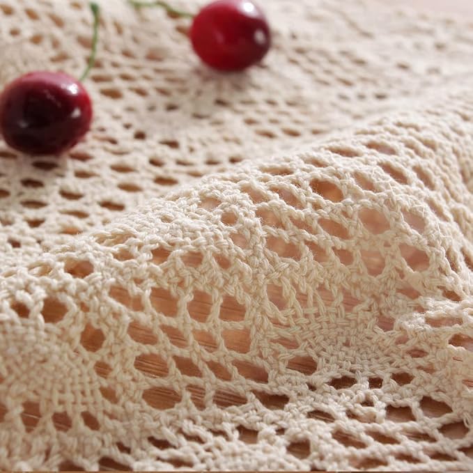 meioro Mesh Woven Table Runners, 12x108 Inch Boho Cotton Table Runner - Image 5