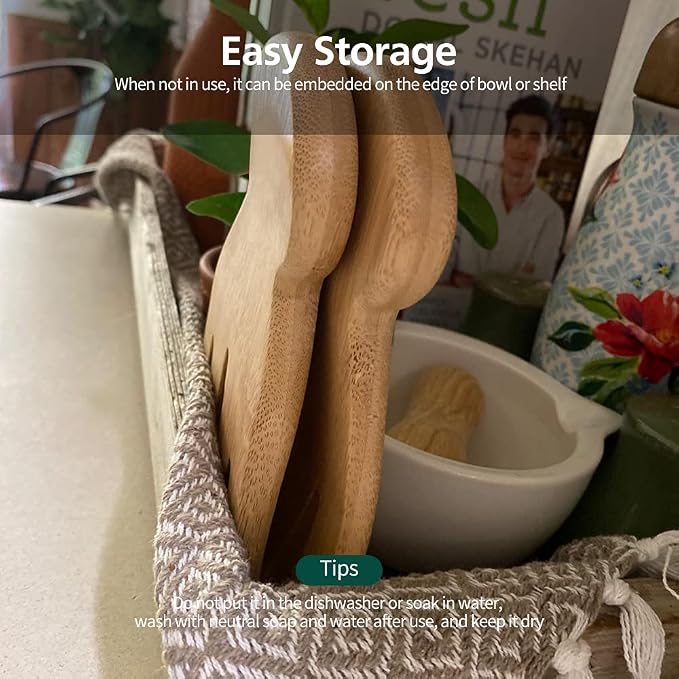 Bamboo Salad Hands, Fruit on Your Kitchen - Image 6
