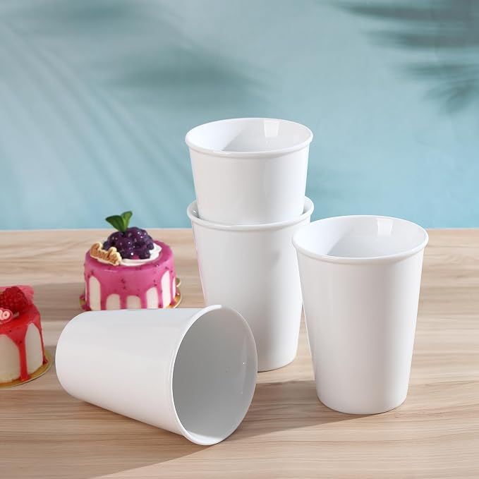 10oz Ceramic Travel Mug with Lid and Sleeve | Simple White Porcelain Drinking - Image 5